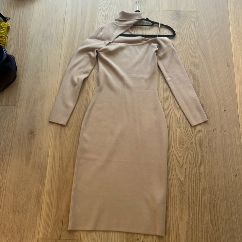 Camel gorgeous midi dress